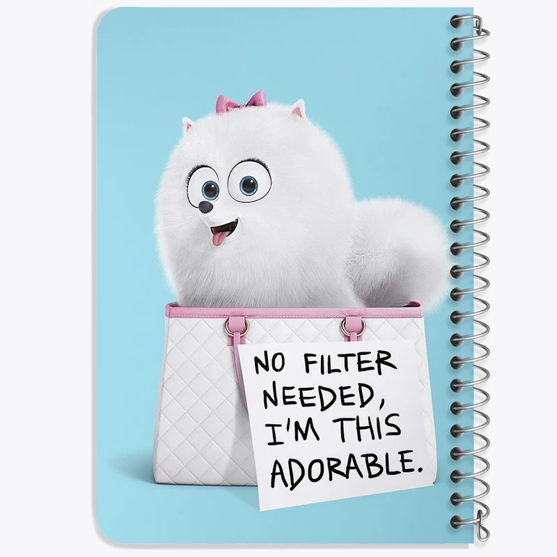 دفتر یادداشت 50 برگ خندالو طرح زندگی پنهان حیوانات خانگی The Secret Life of Pets  کد 10673