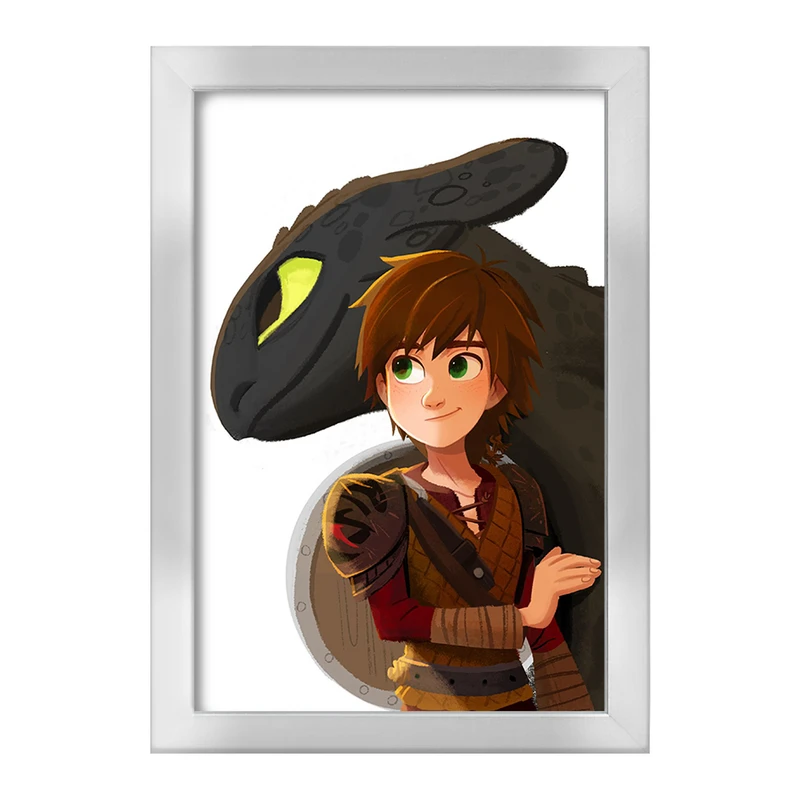 تابلو خندالو طرح اژدها سواران DreamWorks Dragons  کد 13754
