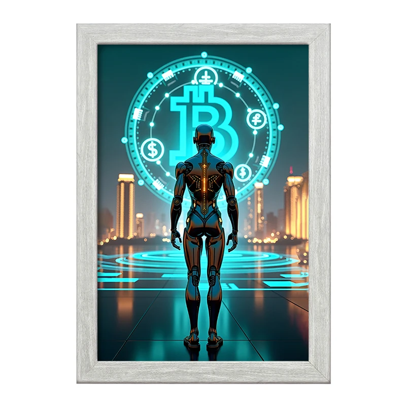 تابلو خندالو طرح بیت کوین (Bitcoin) کد F10611