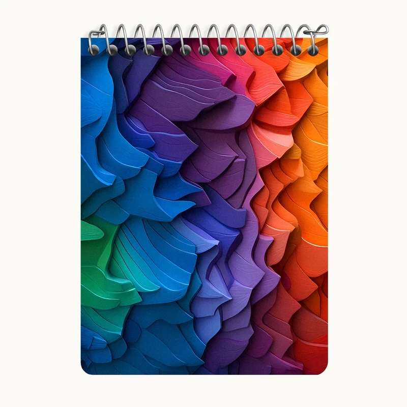 دفتر یادداشت 50 برگ خندالو طرح بافت رنگی کد N5963