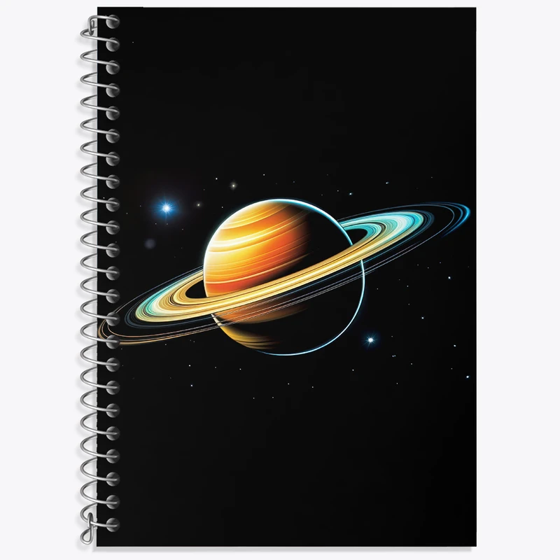 دفتر نت موسیقی 50 برگ خندالو طرح سیاره زحل کد F3209