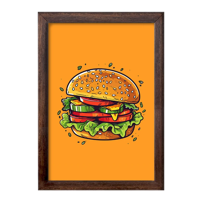 تابلو خندالو طرح فست فود (Fast Food) کد 36578