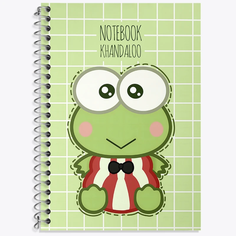 دفتر لغت 50 برگ خندالو طرح قورباغه بامزه (Frog) کد N7801