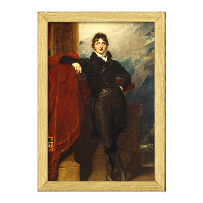 تابلو خندالو طرح نقاشی لرد گرانویل لوسون اثر سر توماس لارنس کد F12358