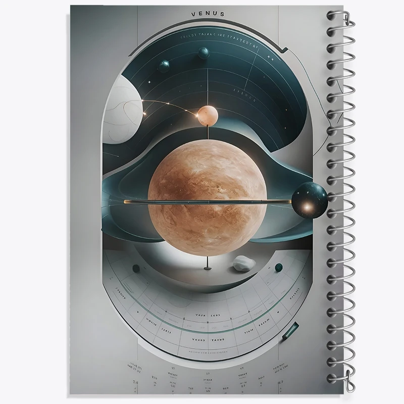 دفتر لیست خرید 50 برگ خندالو طرح منظومه شمسی کد F10651