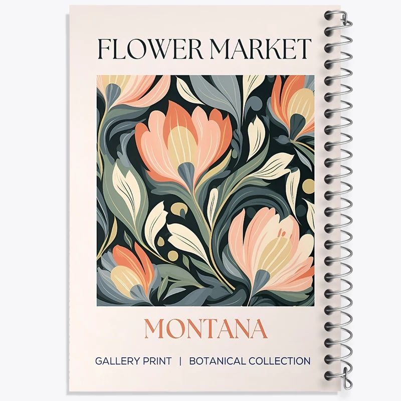 دفتر طراحی 50 برگ خندالو طرح گل گلی کد N5332