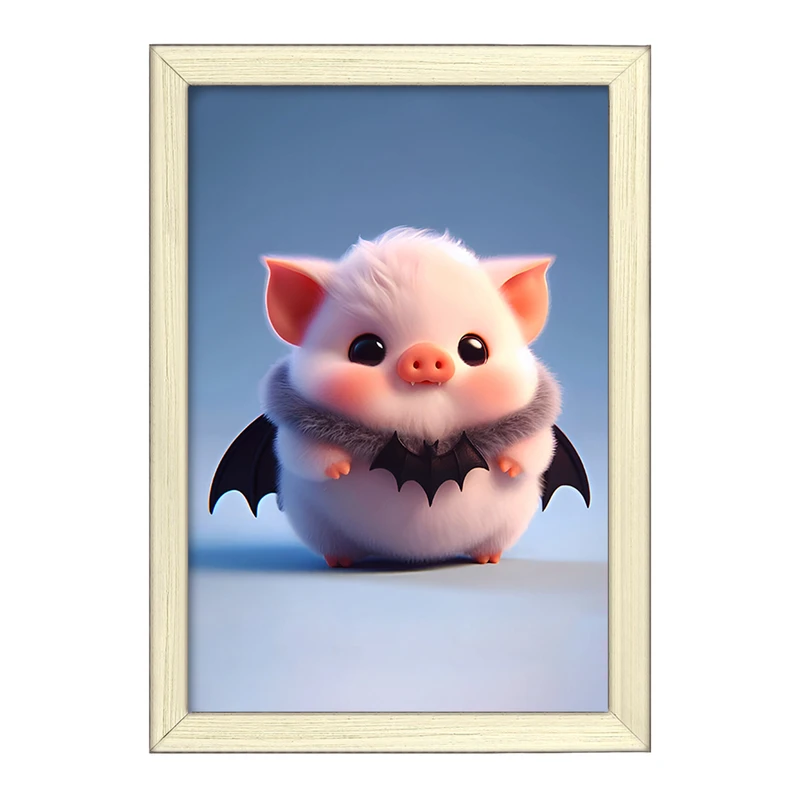 تابلو خندالو طرح خوک کد F8553