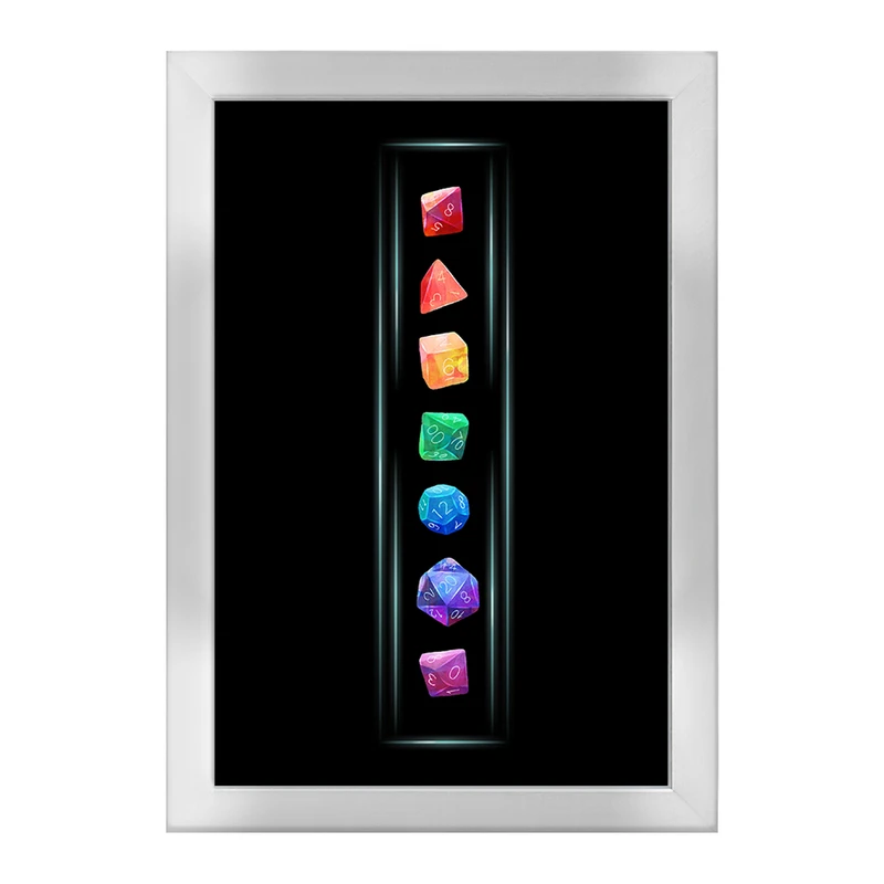 تابلو خندالو طرح چاکراهای بدن کد F1103