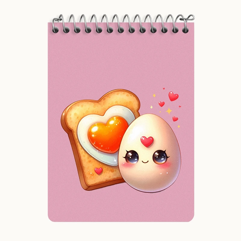 دفتر یادداشت 50 برگ خندالو طرح تخم مرغ کیوت کد N7047