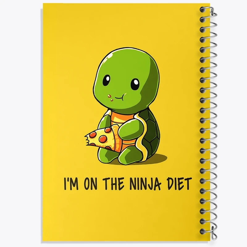 دفتر طراحی 50 برگ خندالو طرح لاکپشت های نینجا  کد 13212