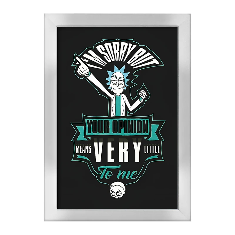 تابلو خندالو طرح ریک و مورتی (Rick and Morty) کد F10816