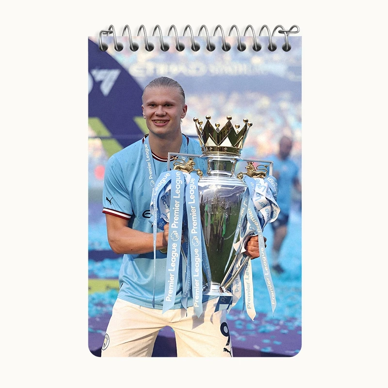 دفتر یادداشت 50 برگ خندالو طرح ارلینگ هالند (Erling Haaland) کد F14278