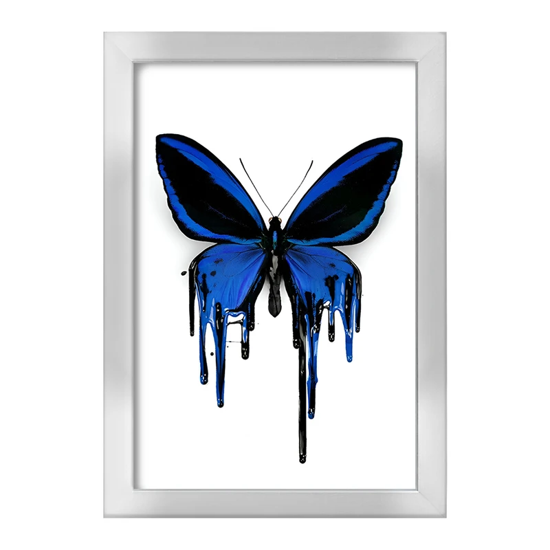 تابلو خندالو طرح پروانه آبی کد F3679