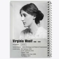 دفتر لیست خرید 50 برگ خندالو طرح ویرجینیا وولف (Virginia Woolf) کد F11923