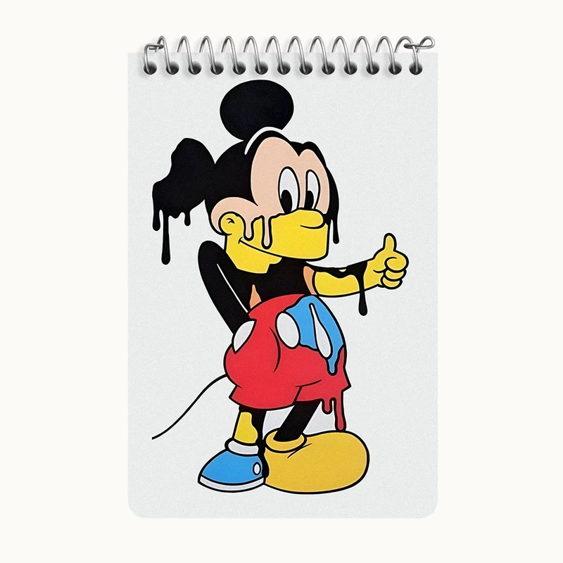 دفتر یادداشت 50 برگ خندالو طرح میکی موس کد F4101