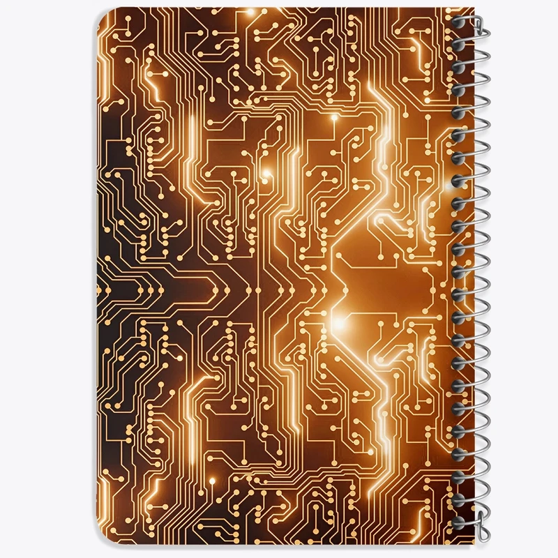 دفتر یادداشت 50 برگ خندالو طرح برد مدار آینده نگر کد N5414