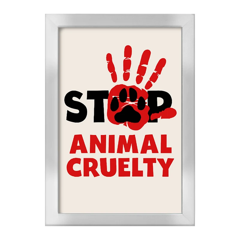 تابلو خندالو طرح حمایت از حیوانات کد 27370