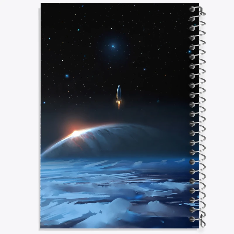 دفتر شطرنجی 50 برگ خندالو طرح فضایی کد F12548