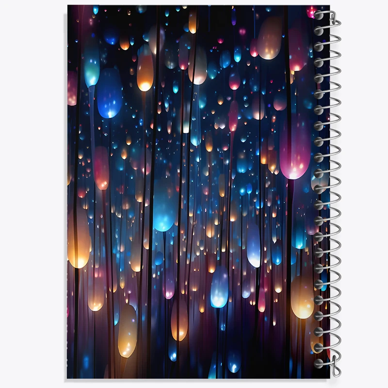 دفتر نقاشی 50 برگ خندالو طرح چراغ های رنگی کد F11643