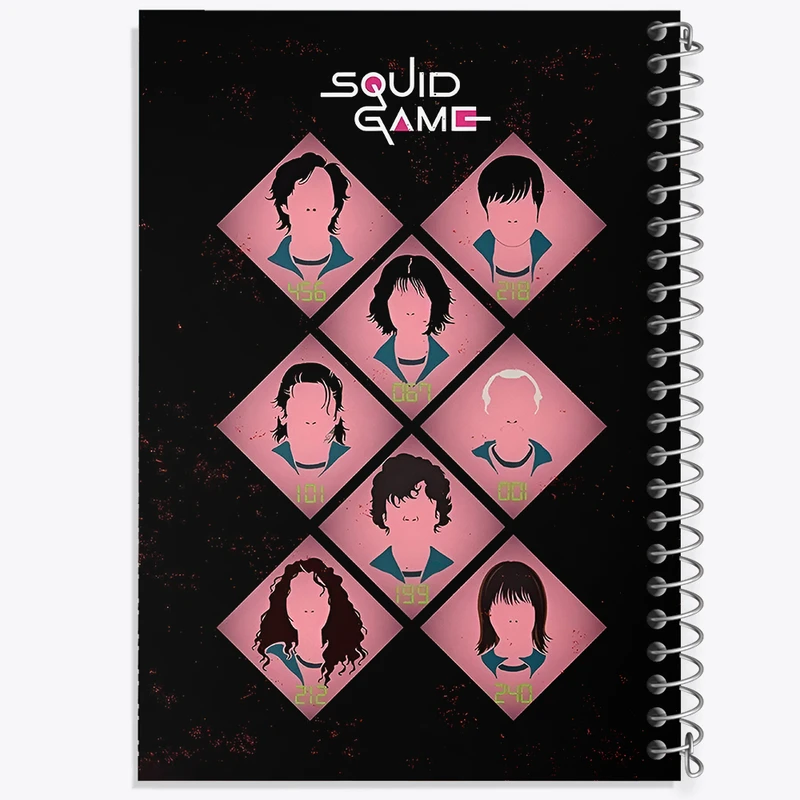 دفتر مشق 50 برگ خندالو طرح بازی مرکب (Squid Game) کد F10137
