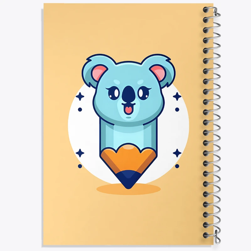 دفتر مشق 50 برگ خندالو طرح کوآلا مدادی کد N7145