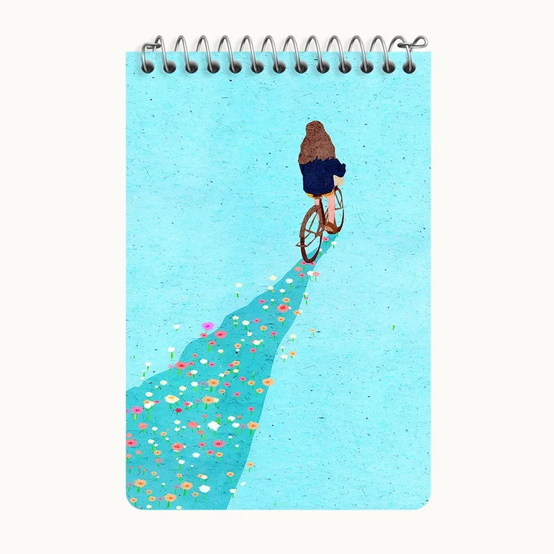 دفتر یادداشت 50 برگ خندالو طرح دخترانه فانتزی کد F10904