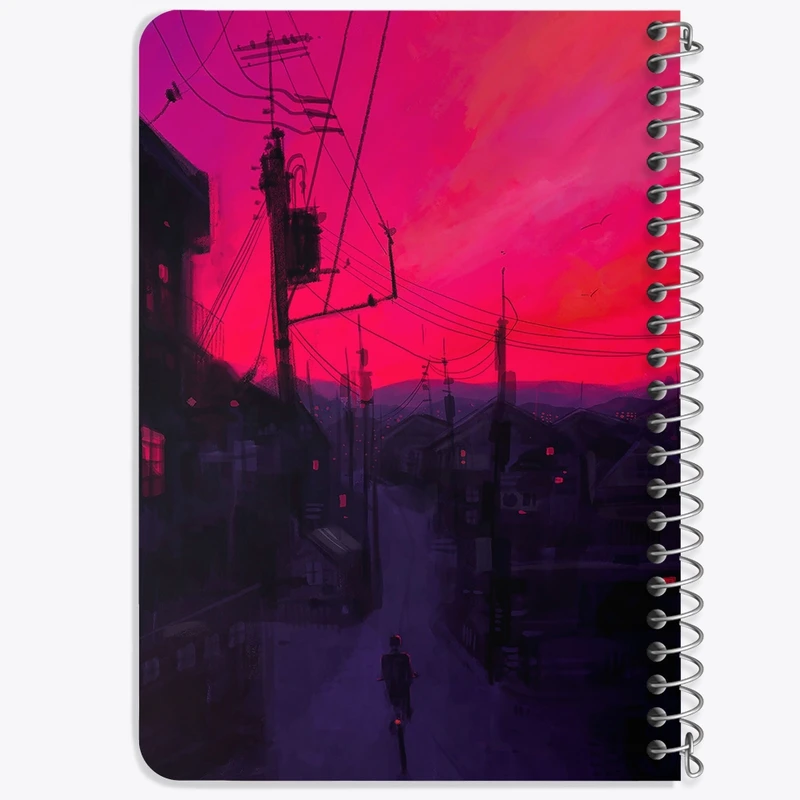 دفتر یادداشت 50 برگ خندالو طرح غروب کد F20