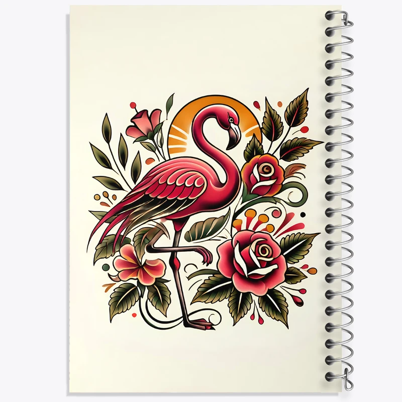 دفتر مشق 50 برگ خندالو طرح فلامینگو کد N6753