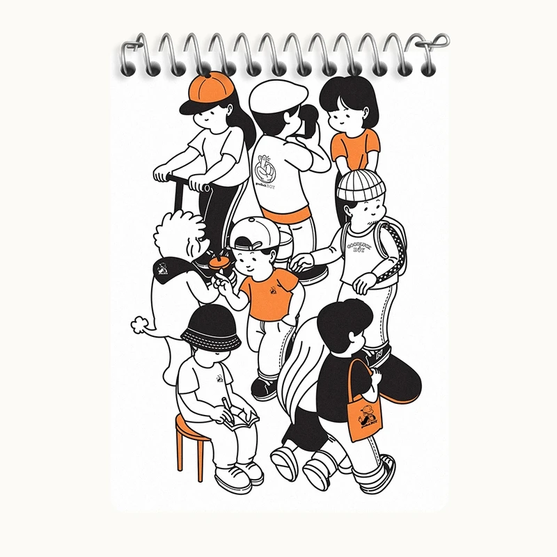 دفتر یادداشت 50 برگ خندالو طرح بازی کودکانه کد N3206