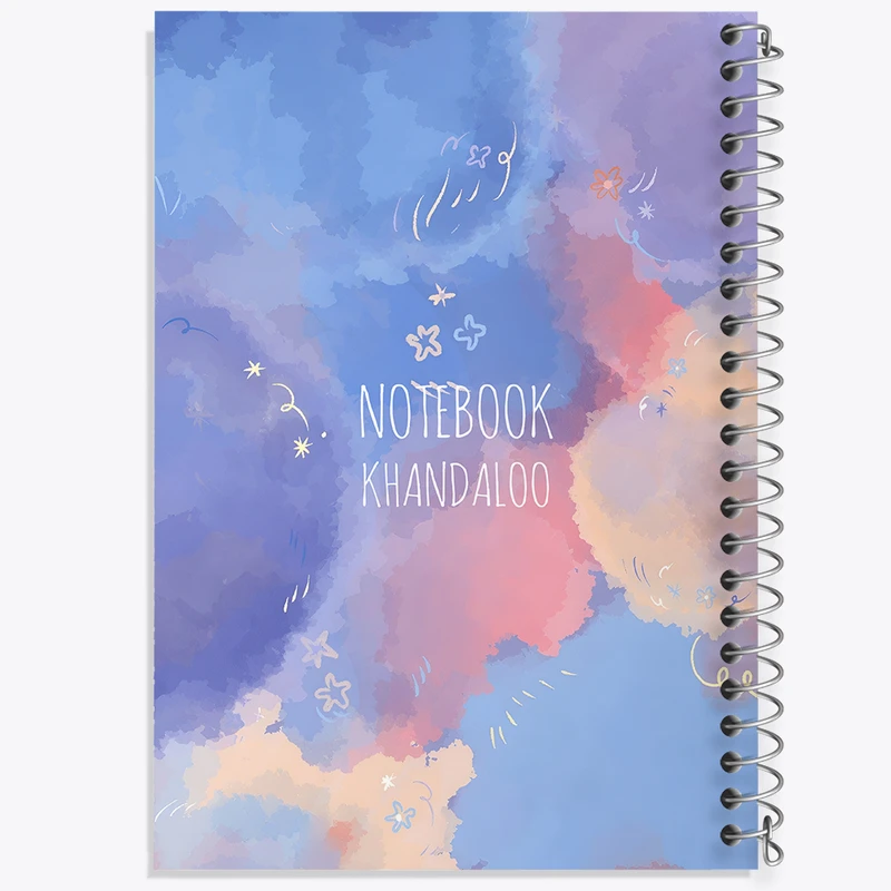 دفتر مشق 100 برگ خندالو طرح آسمان رنگی کد N7894