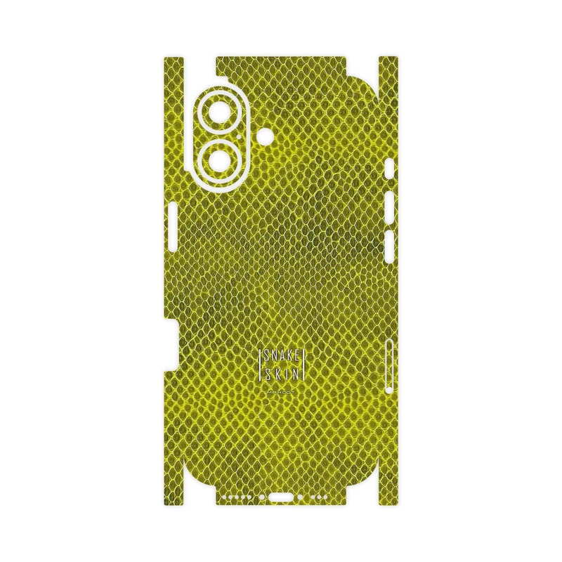 برچسب پوششی ماهوت مدل Yellow Snake Skin-FullSkin مناسب برای گوشی موبایل اپل iPhone 17