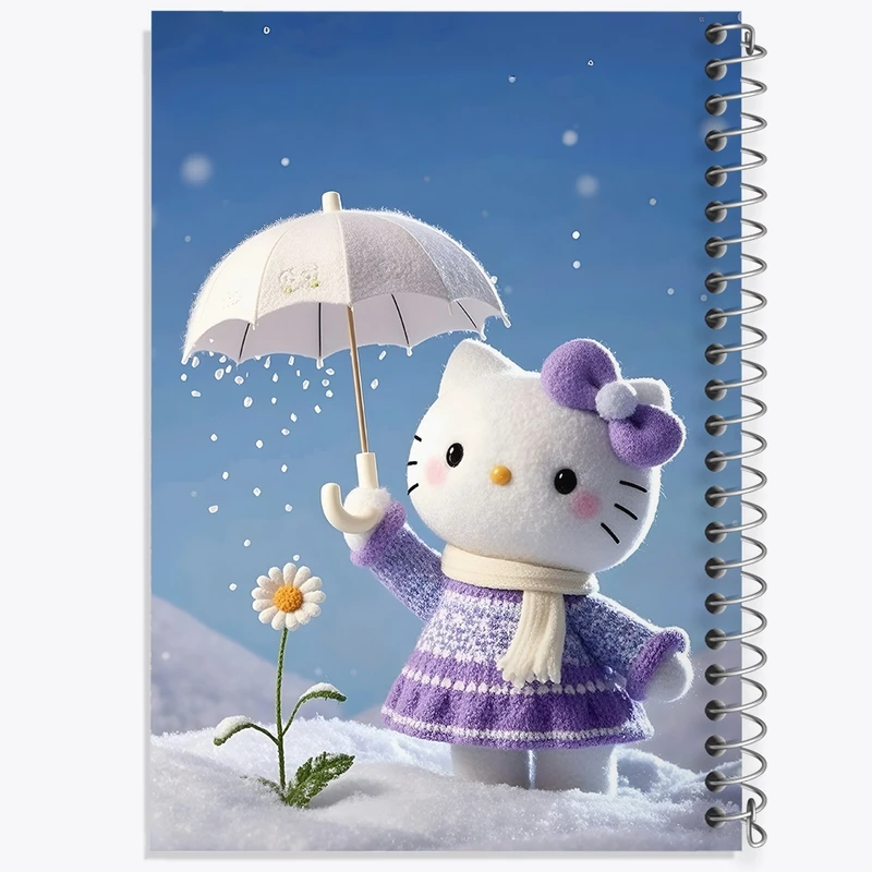 دفتر ژورنال نویسی 50 برگ خندالو مدل نقطه ای طرح هلو کیتی کد F10309