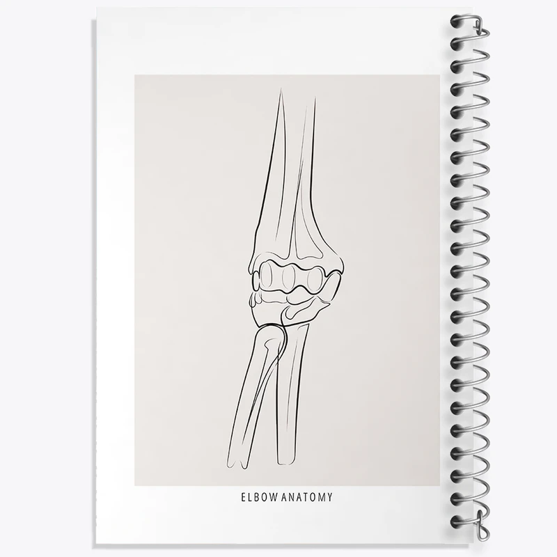 دفتر نقاشی 50 برگ خندالو طرح آناتومی آرنج (Elbow Anatomy) کد F13914