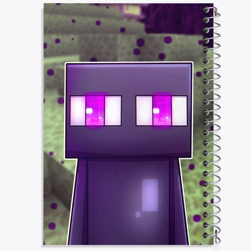 دفتر ژورنال نویسی 50 برگ خندالو مدل نقطه ای طرح بازی ماینکرافت (Minecraft) کد N8777