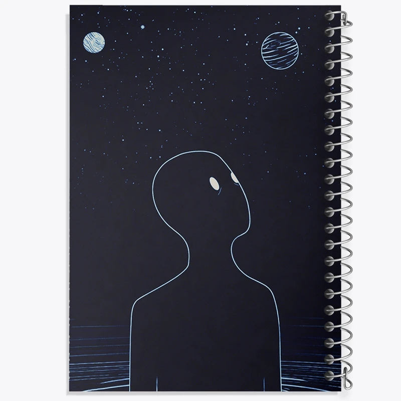 دفتر طراحی 50 برگ خندالو طرح فضایی کد 25168