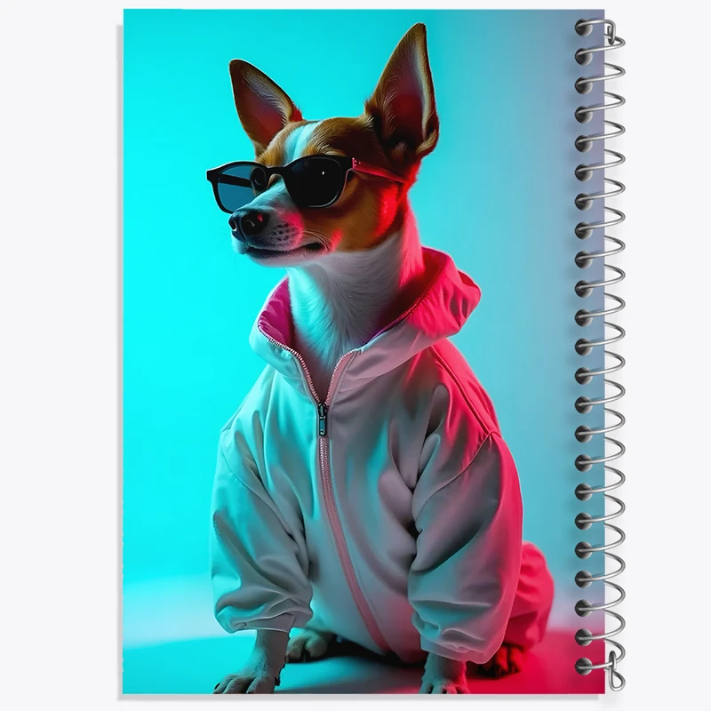 دفتر مشق 50 برگ خندالو طرح سگ کد F10044