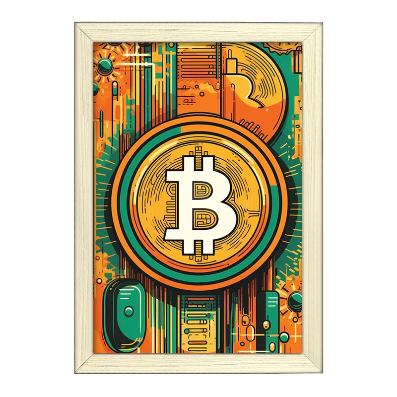 تابلو خندالو طرح بیت کوین (Bitcoin) کد F1641