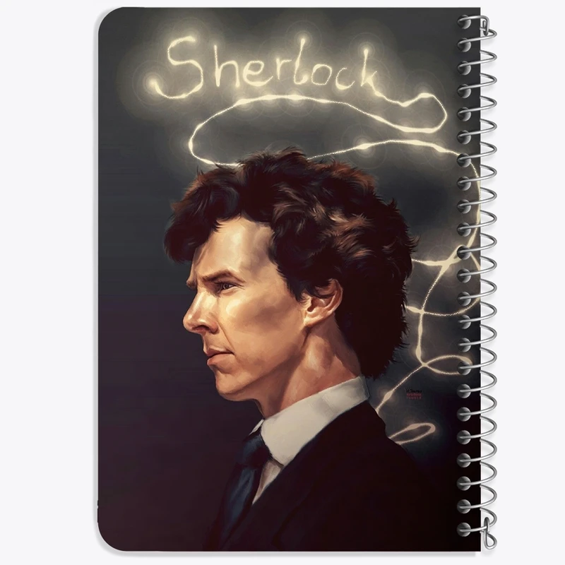 دفتر یادداشت 50 برگ خندالو طرح شرلوک هولمز Sherlock Holmes  کد 10163