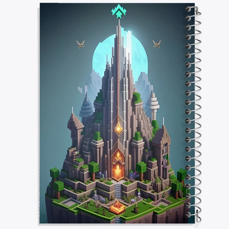 دفتر مشق 50 برگ خندالو طرح ماینکرافت (Minecraft) کد F3522