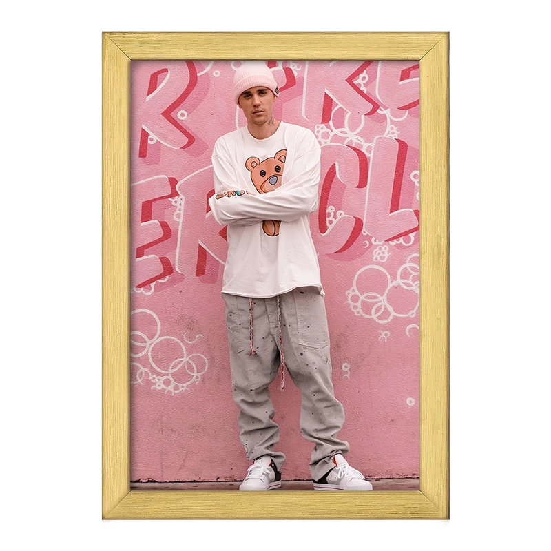 تابلو خندالو طرح جاستین بیبر Justin Bieber  کد 19018