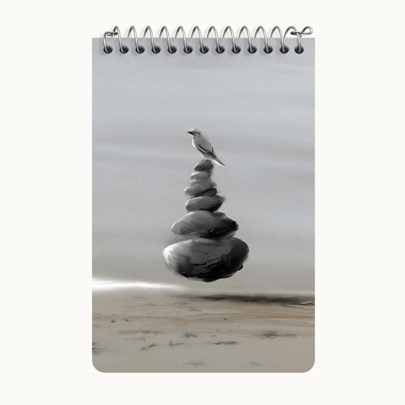 دفتر یادداشت 50 برگ خندالو طرح مدیتیشن کد F12549