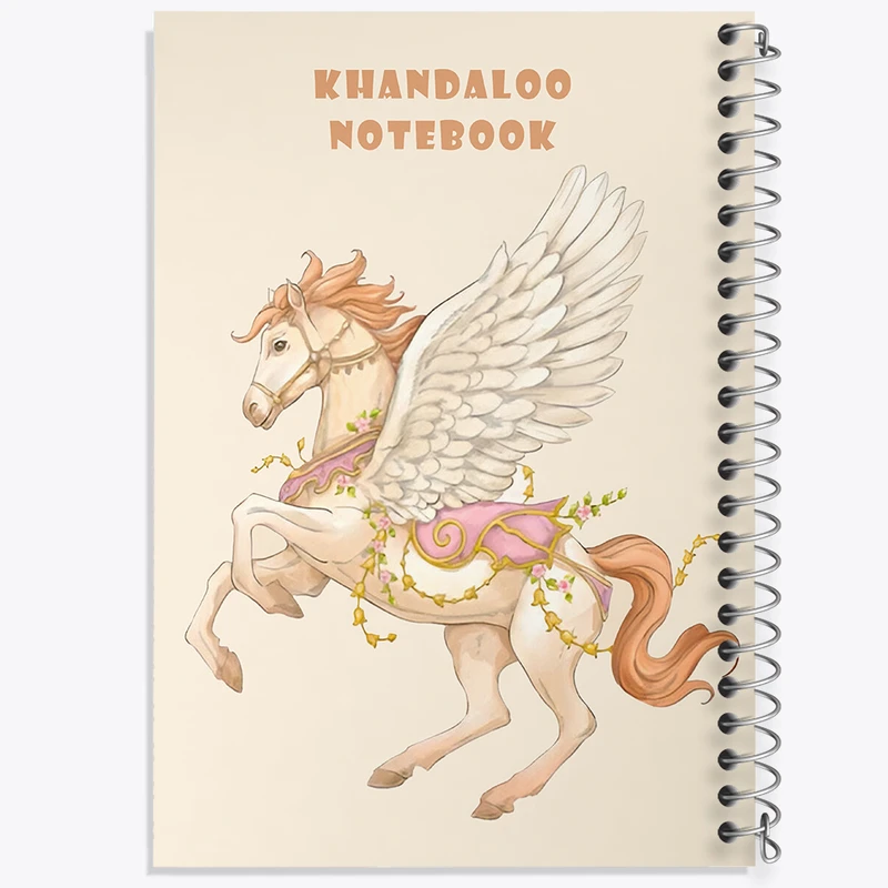 دفتر مشق 100 برگ خندالو طرح اسب زیبا کد N8473