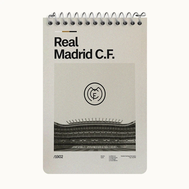 دفتر یادداشت 50 برگ خندالو طرح رئال مادرید (Real Madrid) کد F13880