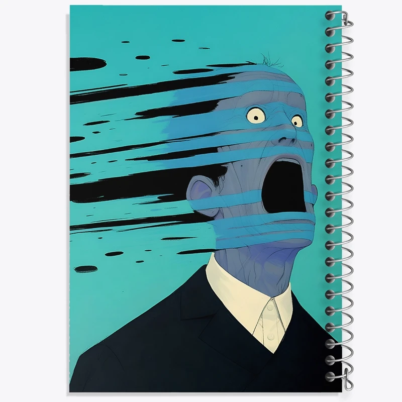 دفتر ژورنال نویسی 50 برگ خندالو مدل نقطه ای طرح فانتزی کد N8428