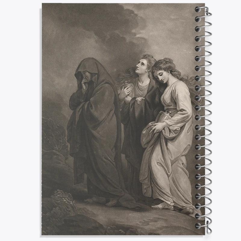 دفتر مشق 100 برگ خندالو طرح نقاشی سه مریم به گور می روند اثر بنجامین وست کد F12410