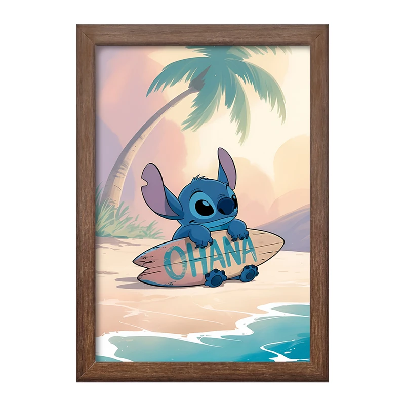 تابلو خندالو طرح استیچ (Stitch) کد F14395