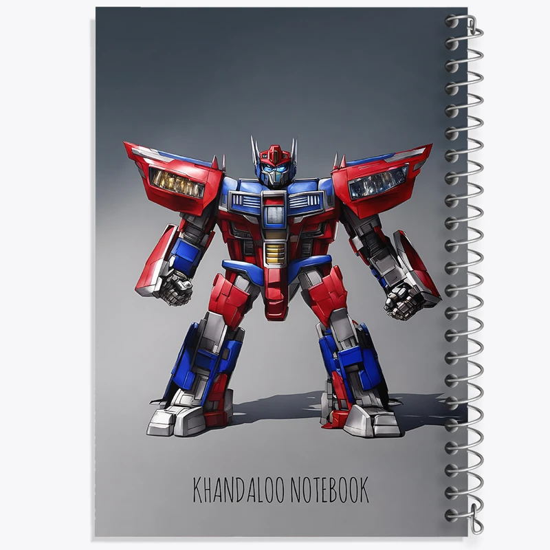 دفتر مشق 50 برگ خندالو طرح فیلم ترنسفورمرز (optimus prime) کد N8023