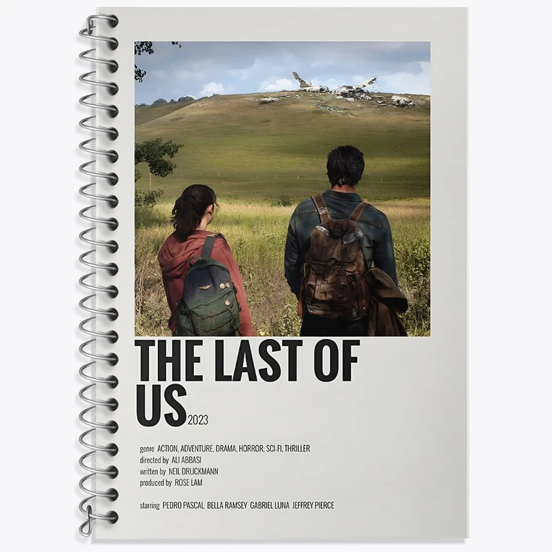دفتر زبان 50 برگ خندالو مدل سه خط طرح آخرین بازمانده از ما (The Last of Us) کد F13314