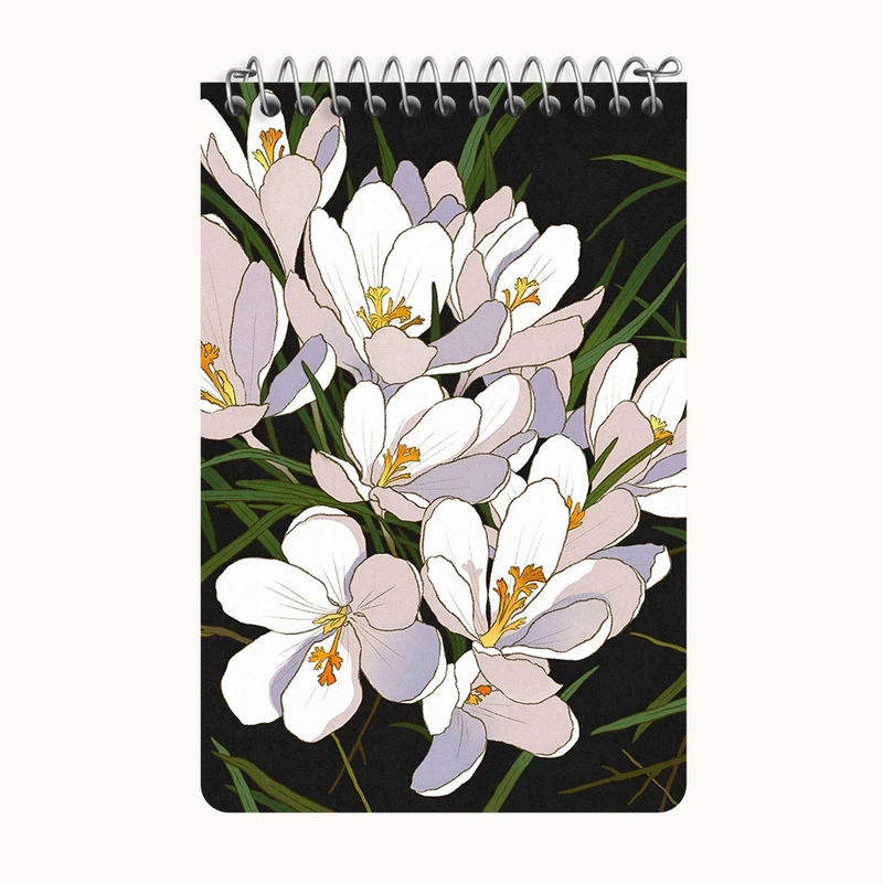 دفتر یادداشت 50 برگ خندالو طرح گل هاکد F14122