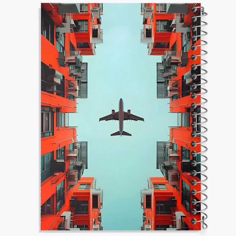 دفتر مشق 50 برگ خندالو طرح هواپیما کد F9178